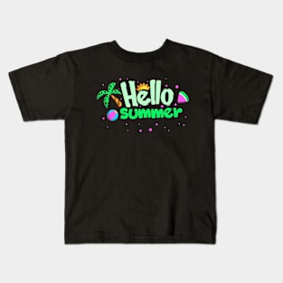 hello summer Kids T-Shirt